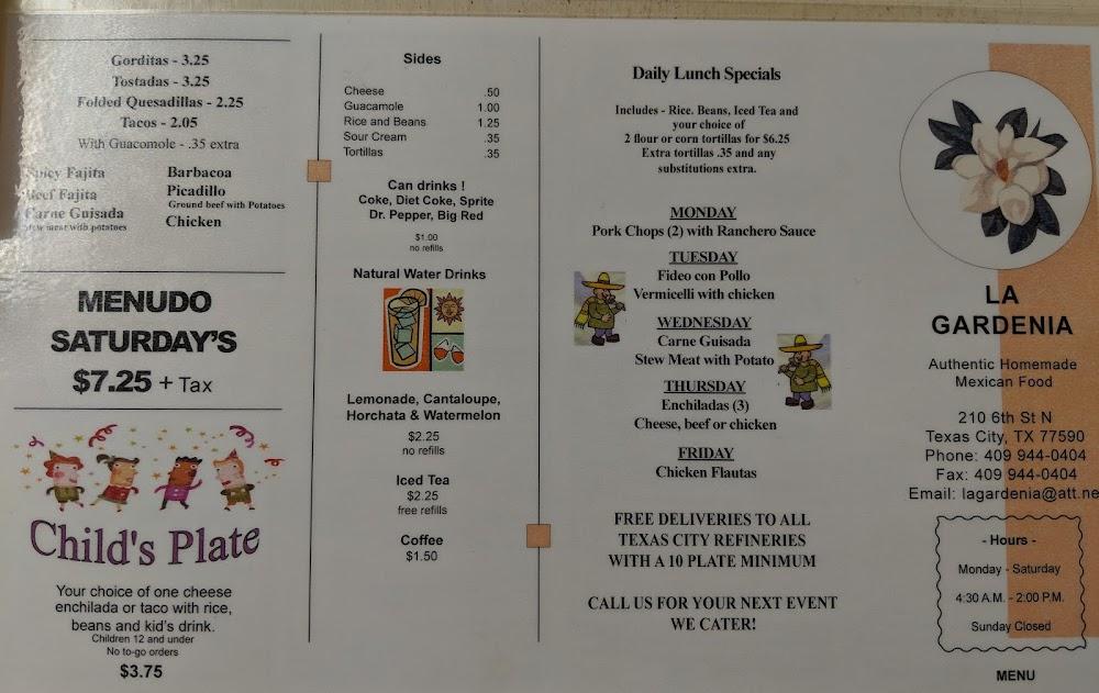 La Gardenia Menu image 2